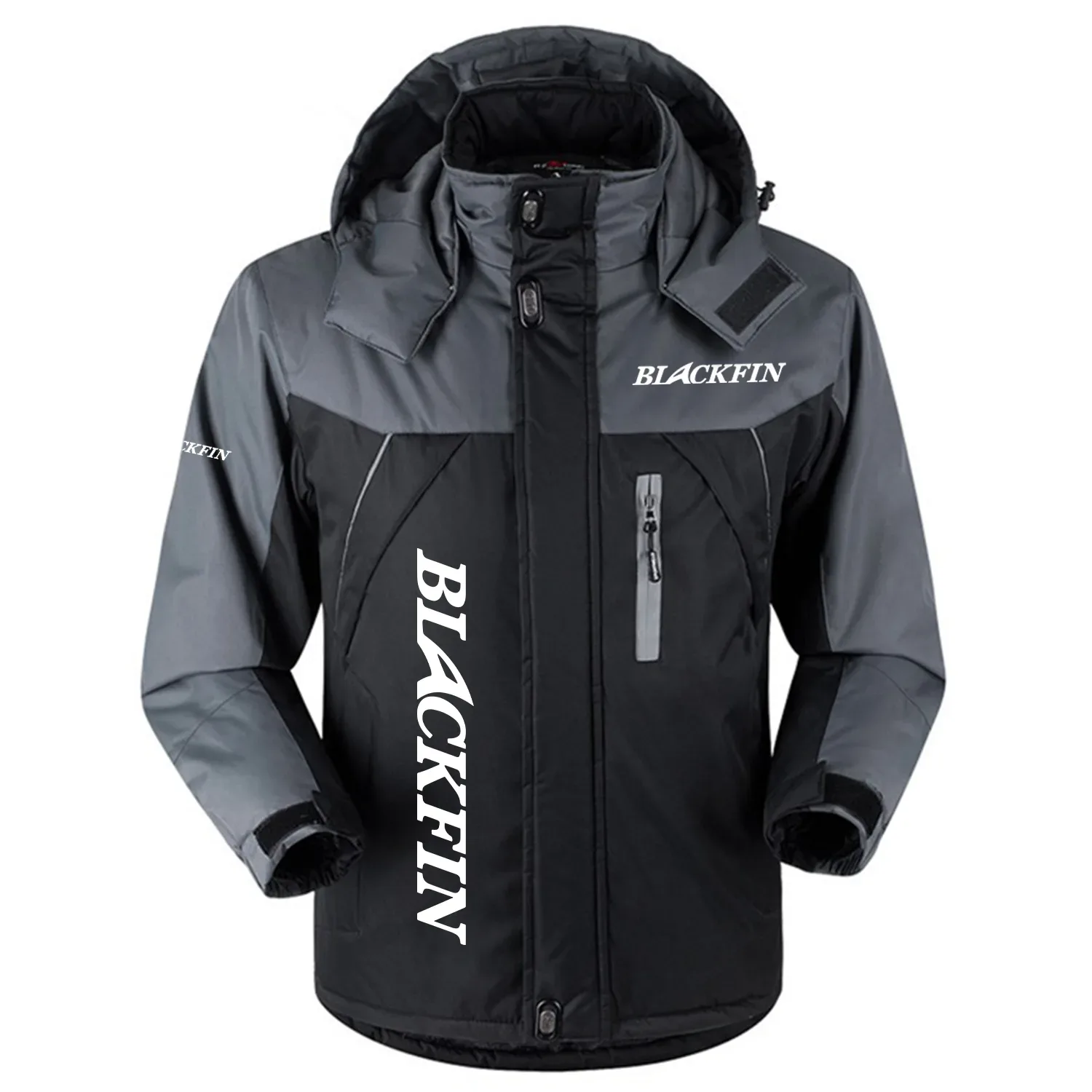 Blackfin Exclusive Logo Outdoor Charging Suit Slim Fit Plush Waterproof Windproof Jacket Detachable Hood TTPDPCS2409BFZ – Blackfin Jacket Blackfin Exclusive Logo Outdoor Charging Suit Slim Fit Plush Waterproof Windproof Jacket Detachable Hood TTPDPCS2409BFZ – Blackfin Jacket