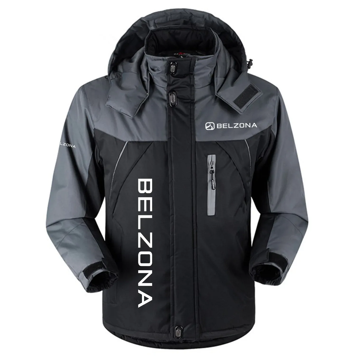 Belzona Exclusive Logo Outdoor Charging Suit Slim Fit Plush Waterproof Windproof Jacket Detachable Hood TTPDPCS2409BZZ – Belzona Jacket