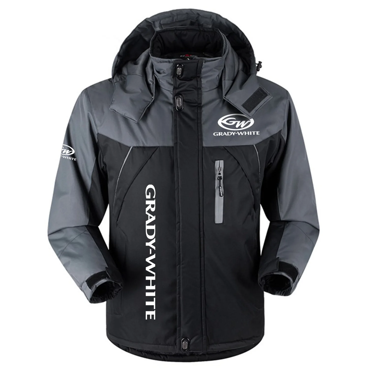 Grady-White Exclusive Logo Outdoor Charging Suit Slim Fit Plush Waterproof Windproof Jacket Detachable Hood TTPDPCS2409GWZ – Grady-White Jacket Grady-White Exclusive Logo Outdoor Charging Suit Slim Fit Plush Waterproof Windproof Jacket Detachable Hood TTPDPCS2409GWZ – Grady-White Jacket