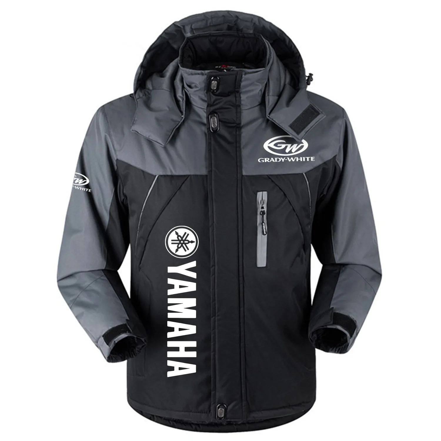 Grady-White Yamaha Exclusive Logo Outdoor Charging Suit Slim Fit Plush Waterproof Windproof Jacket Detachable Hood TTPDPCS2409GYZ – Grady-White Yamaha Jacket Grady-White Yamaha Exclusive Logo Outdoor Charging Suit Slim Fit Plush Waterproof Windproof Jacket Detachable Hood TTPDPCS2409GYZ – Grady-White Yamaha Jacket