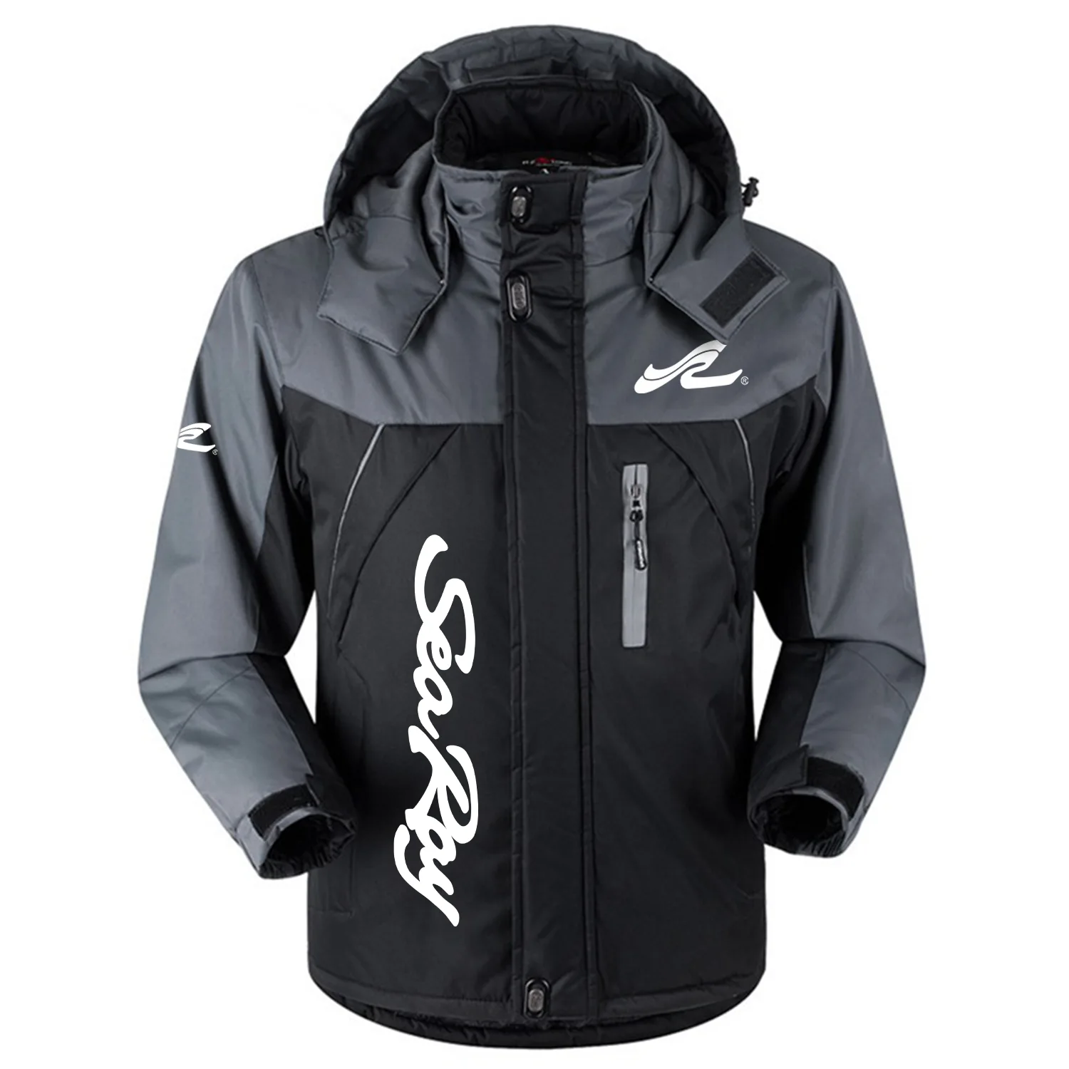 Sea Ray Exclusive Logo Outdoor Charging Suit Slim Fit Plush Waterproof Windproof Jacket Detachable Hood TTPDPCS2409SYZ – Sea Ray Jacket