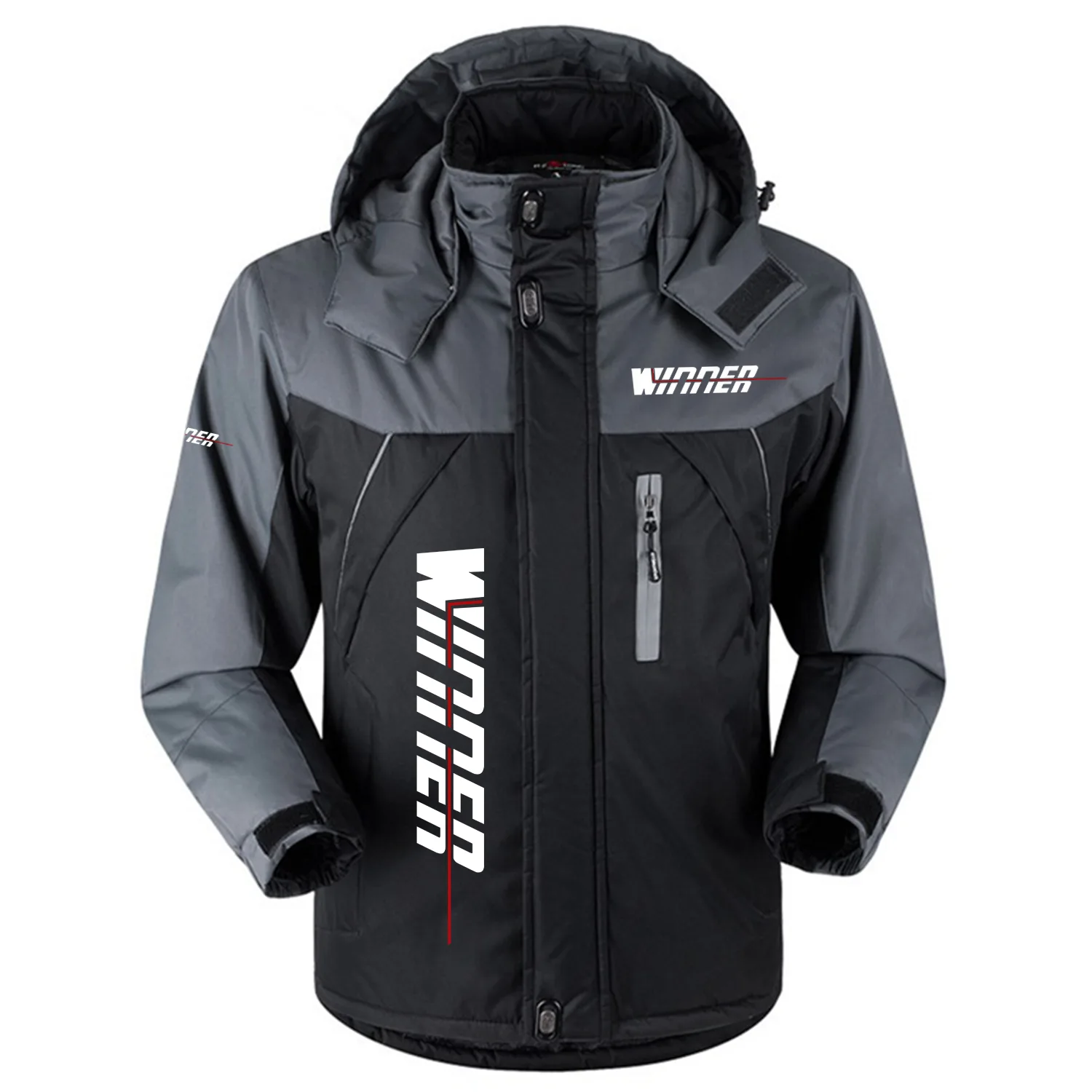 Winner Bass Boat Exclusive Logo Outdoor Charging Suit Slim Fit Plush Waterproof Windproof Jacket Detachable Hood TTPDPCS2409WBBZ – Winner Bass Boat Jacket Winner Bass Boat Exclusive Logo Outdoor Charging Suit Slim Fit Plush Waterproof Windproof Jacket Detachable Hood TTPDPCS2409WBBZ – Winner Bass Boat Jacket