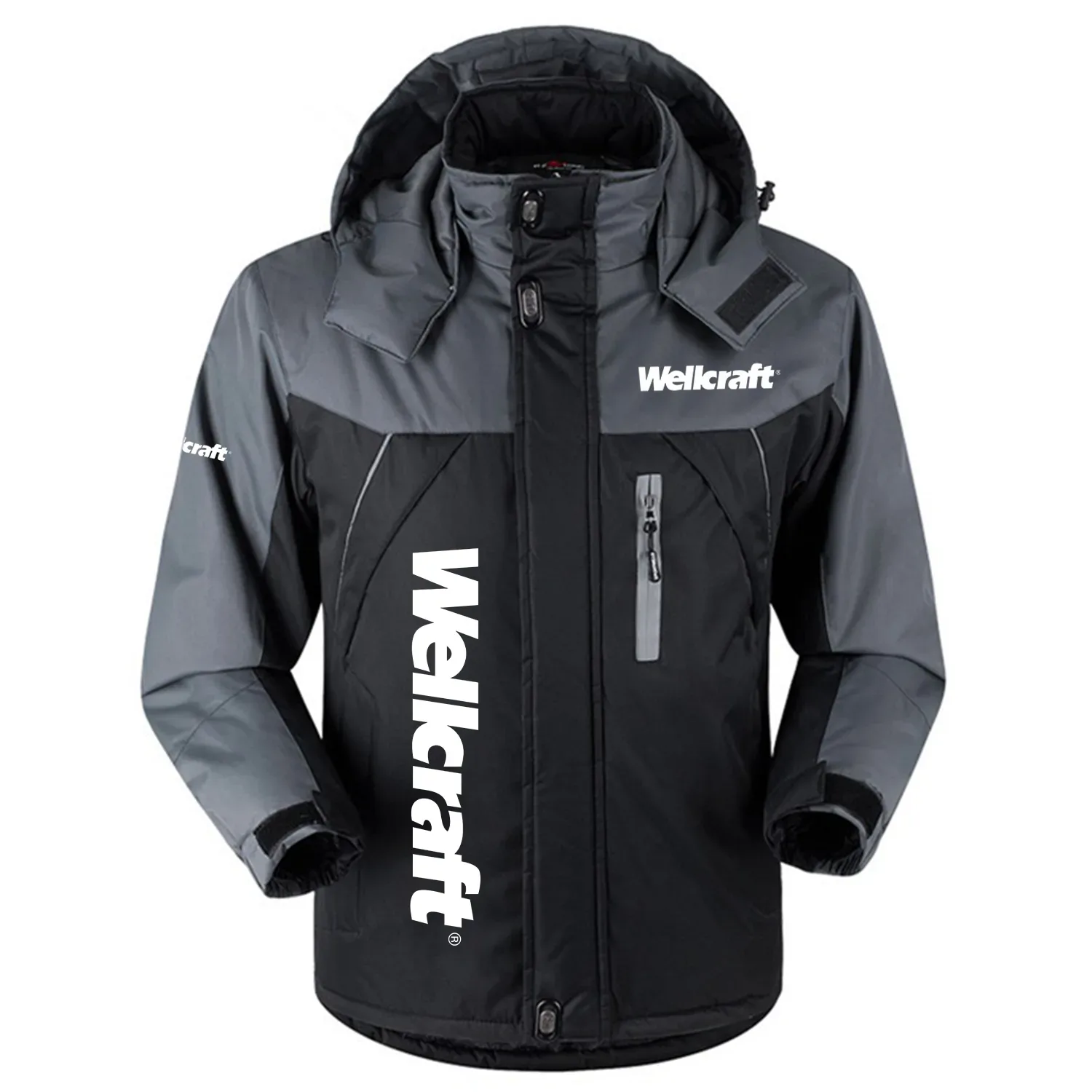 Wellcraft Exclusive Logo Outdoor Charging Suit Slim Fit Plush Waterproof Windproof Jacket Detachable Hood TTPDPCS2409WCZ – Wellcraft Jacket Wellcraft Exclusive Logo Outdoor Charging Suit Slim Fit Plush Waterproof Windproof Jacket Detachable Hood TTPDPCS2409WCZ – Wellcraft Jacket
