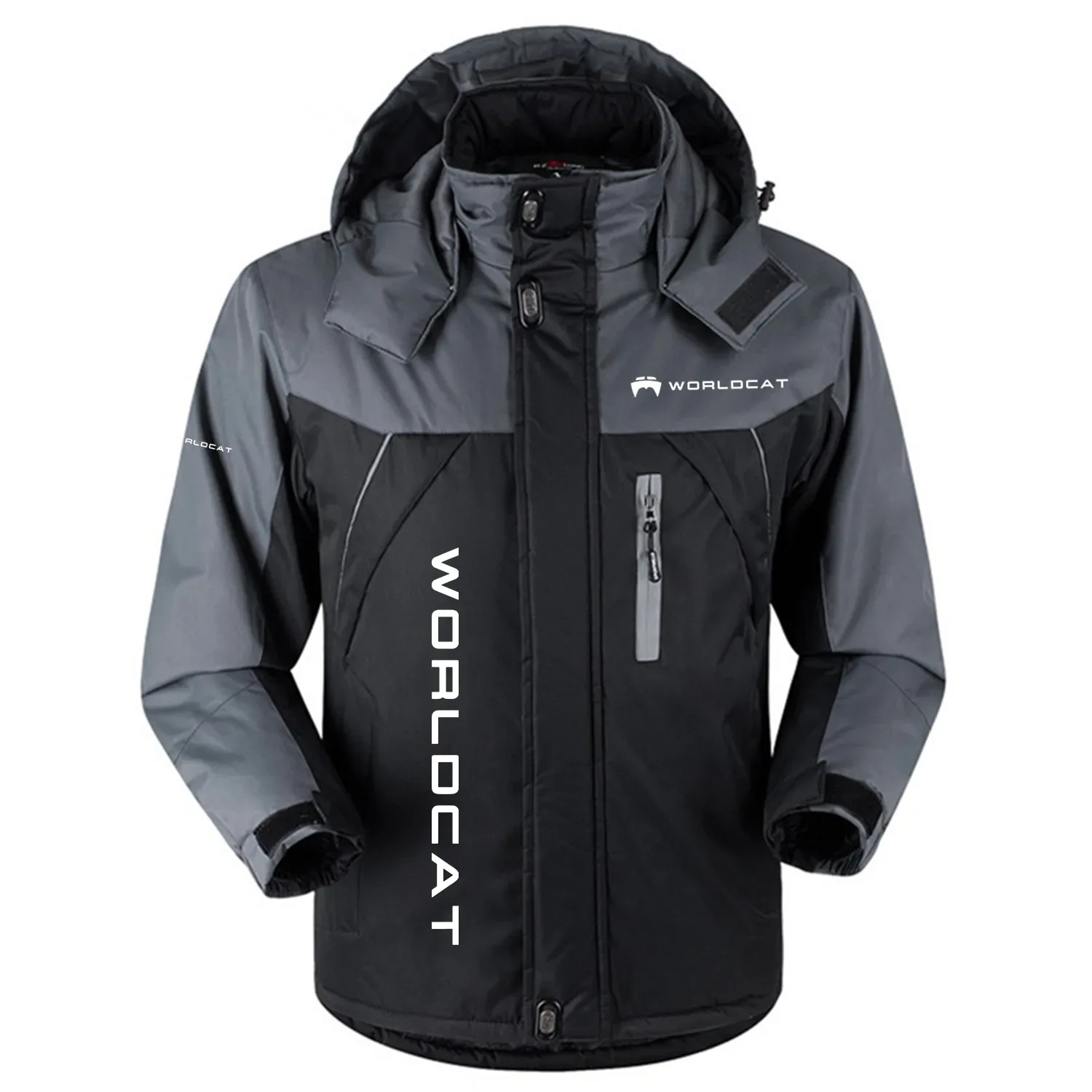 World Cat Exclusive Logo Outdoor Charging Suit Slim Fit Plush Waterproof Windproof Jacket Detachable Hood TTPDPCS2409WDZ – World Cat Jacket World Cat Exclusive Logo Outdoor Charging Suit Slim Fit Plush Waterproof Windproof Jacket Detachable Hood TTPDPCS2409WDZ – World Cat Jacket