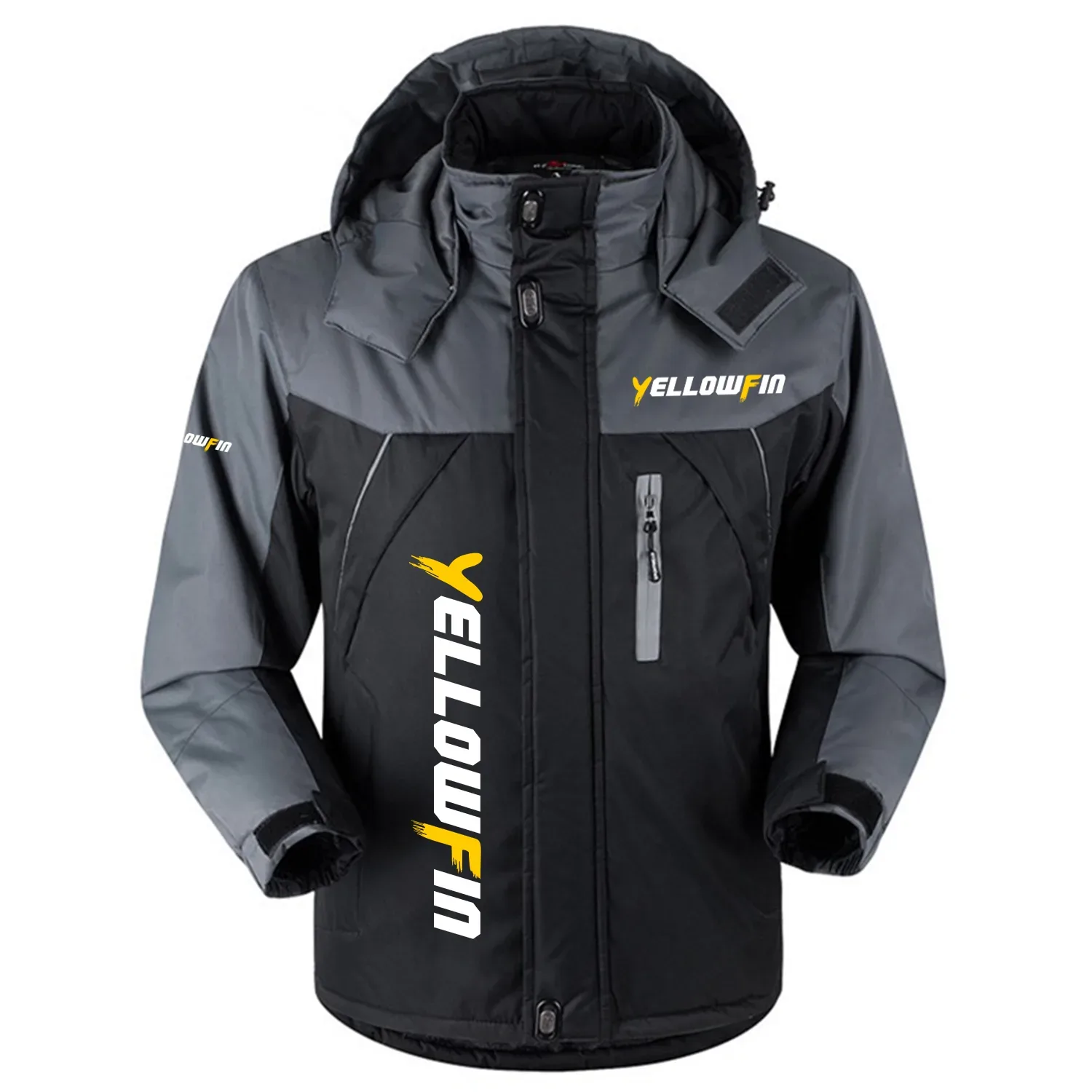 Yellowfin Exclusive Logo Outdoor Charging Suit Slim Fit Plush Waterproof Windproof Jacket Detachable Hood TTPDPCS2409YFZ – Yellowfin Jacket Yellowfin Exclusive Logo Outdoor Charging Suit Slim Fit Plush Waterproof Windproof Jacket Detachable Hood TTPDPCS2409YFZ – Yellowfin Jacket