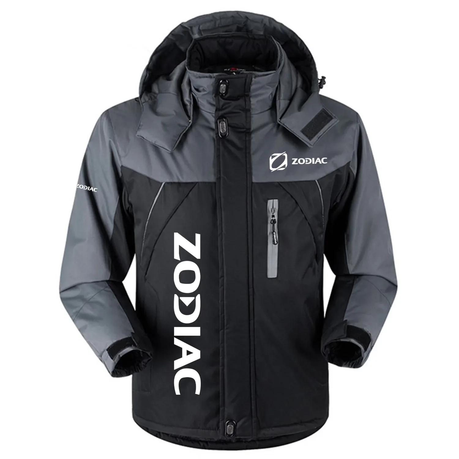 Zodiac Exclusive Logo Outdoor Charging Suit Slim Fit Plush Waterproof Windproof Jacket Detachable Hood TTPDPCS2409ZDZ – Zodiac Jacket Zodiac Exclusive Logo Outdoor Charging Suit Slim Fit Plush Waterproof Windproof Jacket Detachable Hood TTPDPCS2409ZDZ – Zodiac Jacket