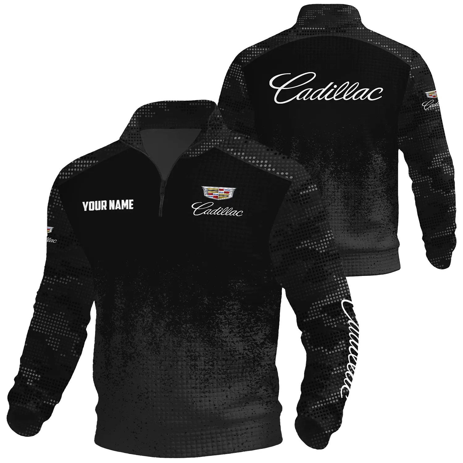 Cadillac Exclusive Logo Waffle Quarter-zip Sweatshirt OUFAWQS3D081903CDZ Sweatshirt Cadillac Sweatshirt Cadillac Exclusive Logo Waffle Quarter-zip Sweatshirt OUFAWQS3D081903CDZ Sweatshirt Cadillac Sweatshirt