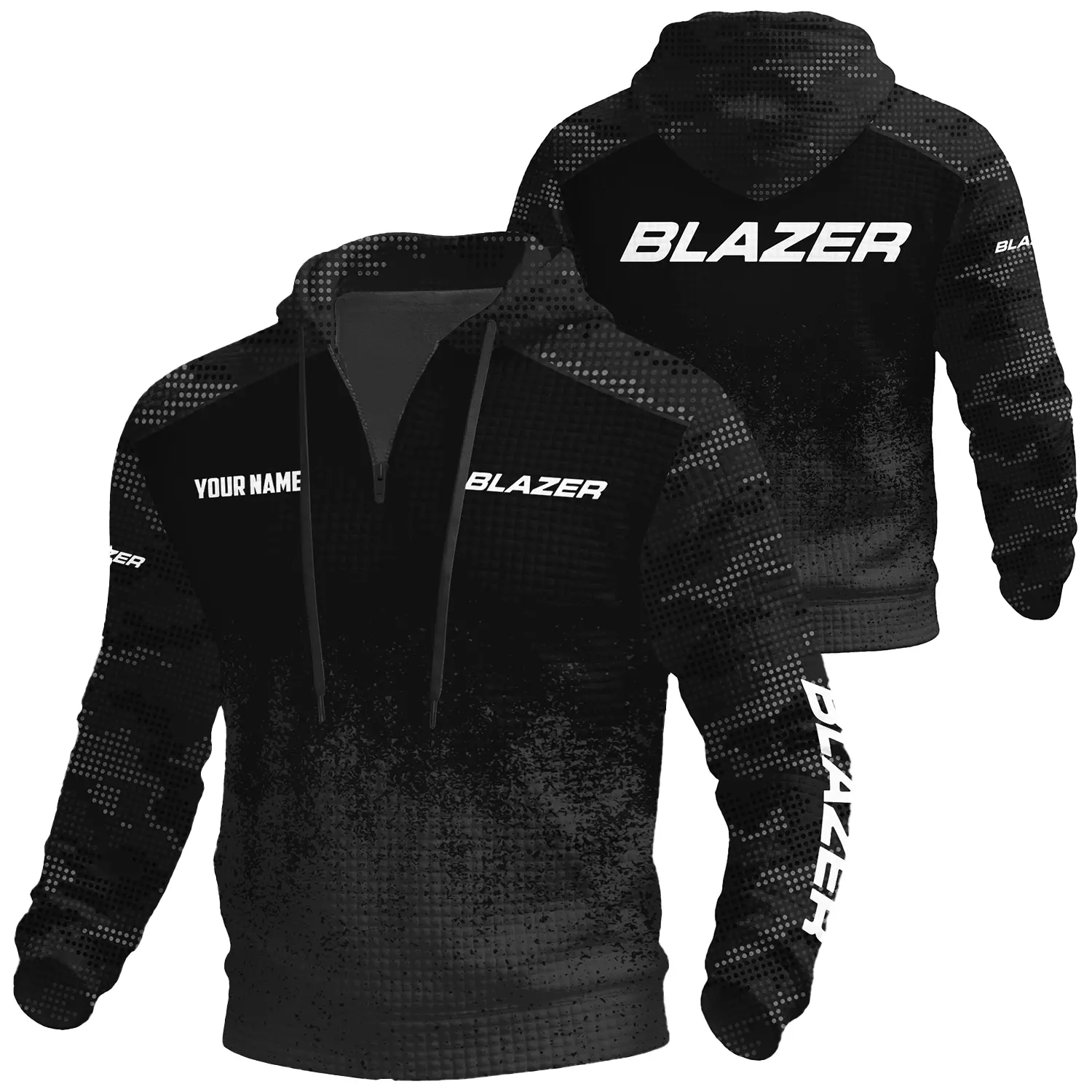 Blazer Exclusive Logo Waffle Quarter-zip Hoodie TTFSWQH3D081903BLZ Hoodie Blazer Hoodie Blazer Exclusive Logo Waffle Quarter-zip Hoodie TTFSWQH3D081903BLZ Hoodie Blazer Hoodie