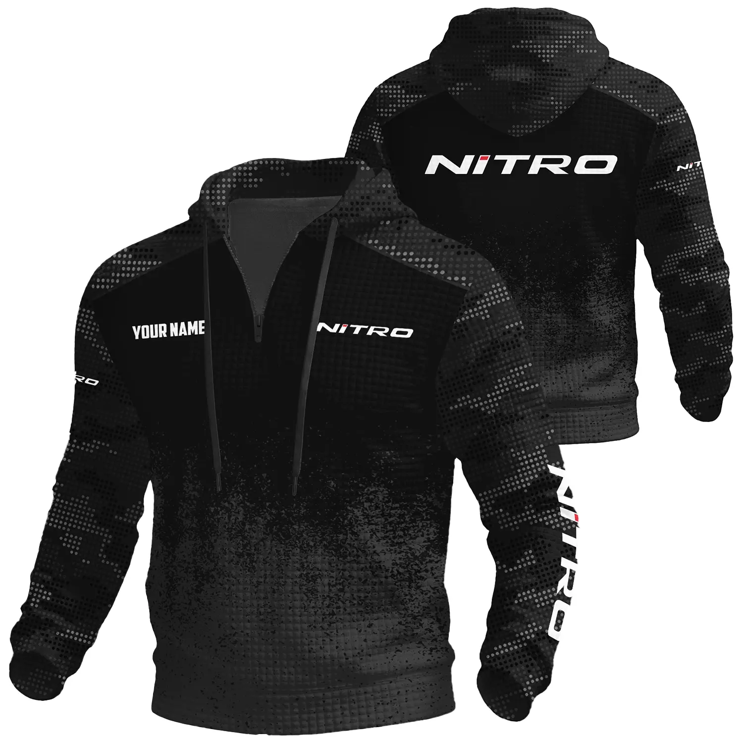 Nitro Exclusive Logo Waffle Quarter-zip Hoodie TTFSWQH3D081903NZ Hoodie Nitro Hoodie Nitro Exclusive Logo Waffle Quarter-zip Hoodie TTFSWQH3D081903NZ Hoodie Nitro Hoodie