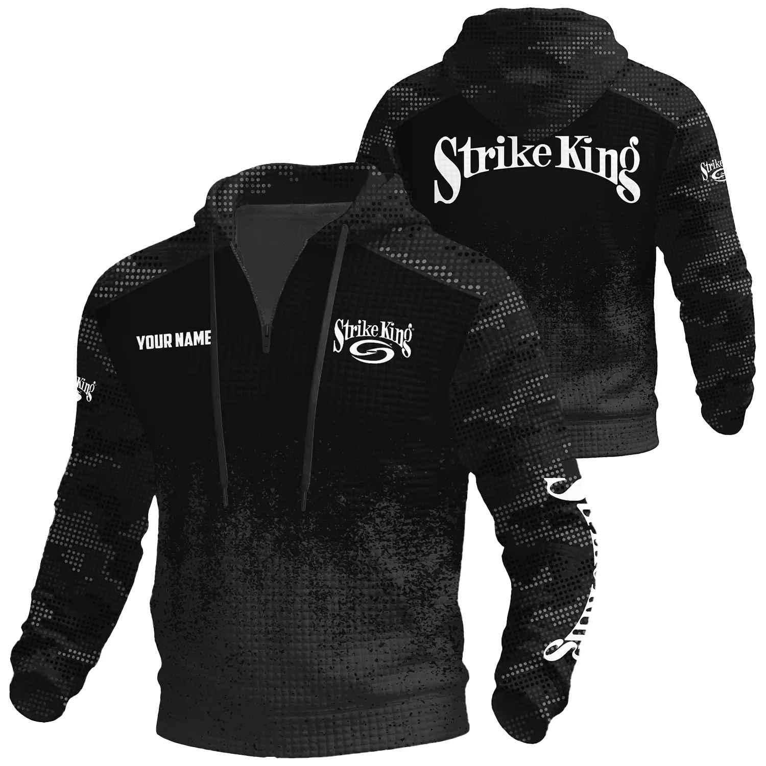 Strike King Exclusive Logo Waffle Quarter-zip Hoodie TTFSWQH3D081903SKZ Hoodie Strike King Hoodie Strike King Exclusive Logo Waffle Quarter-zip Hoodie TTFSWQH3D081903SKZ Hoodie Strike King Hoodie