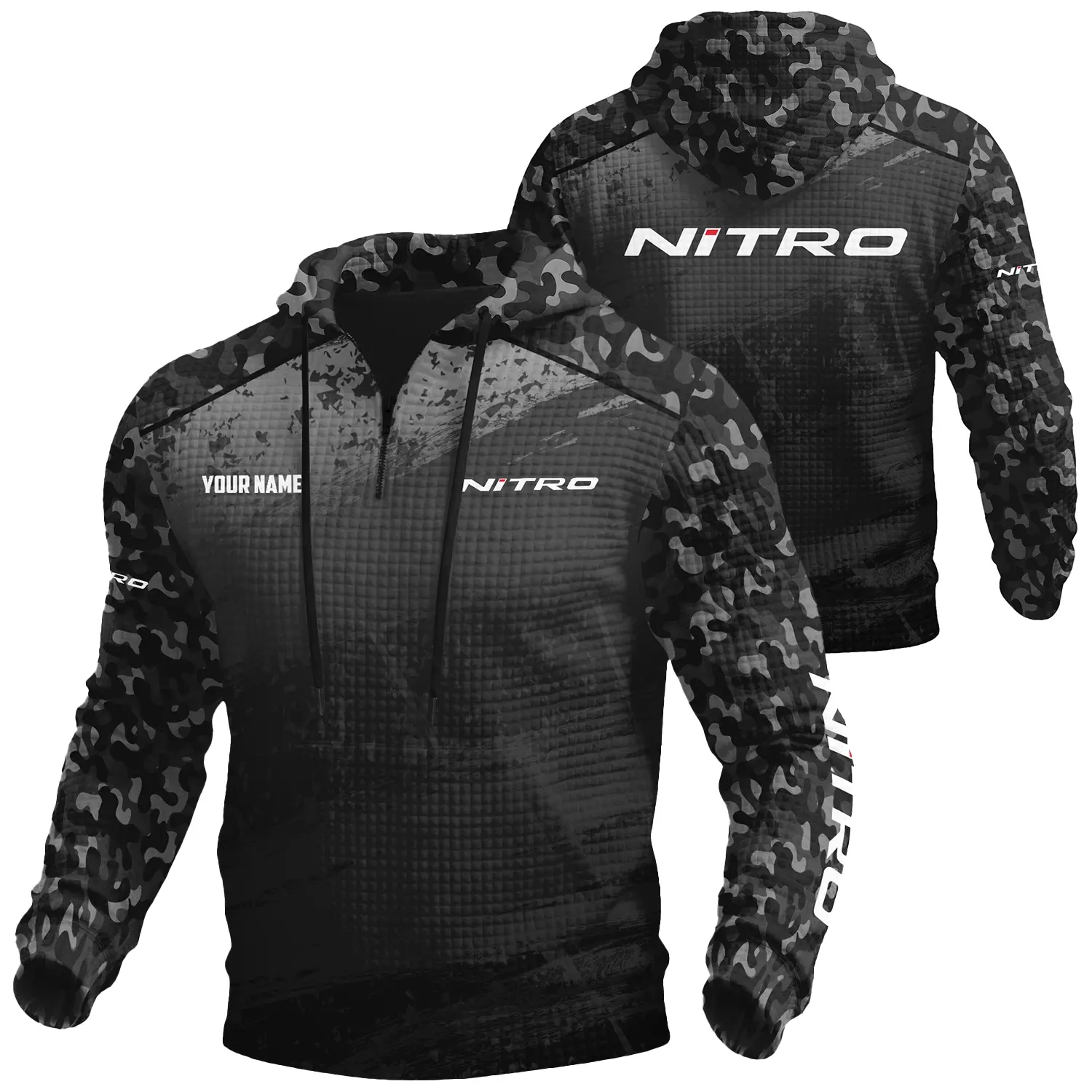 Nitro Exclusive Logo Waffle Quarter-zip Hoodie TTFSWQH3D081907NZ Hoodie Nitro Hoodie Nitro Exclusive Logo Waffle Quarter-zip Hoodie TTFSWQH3D081907NZ Hoodie Nitro Hoodie