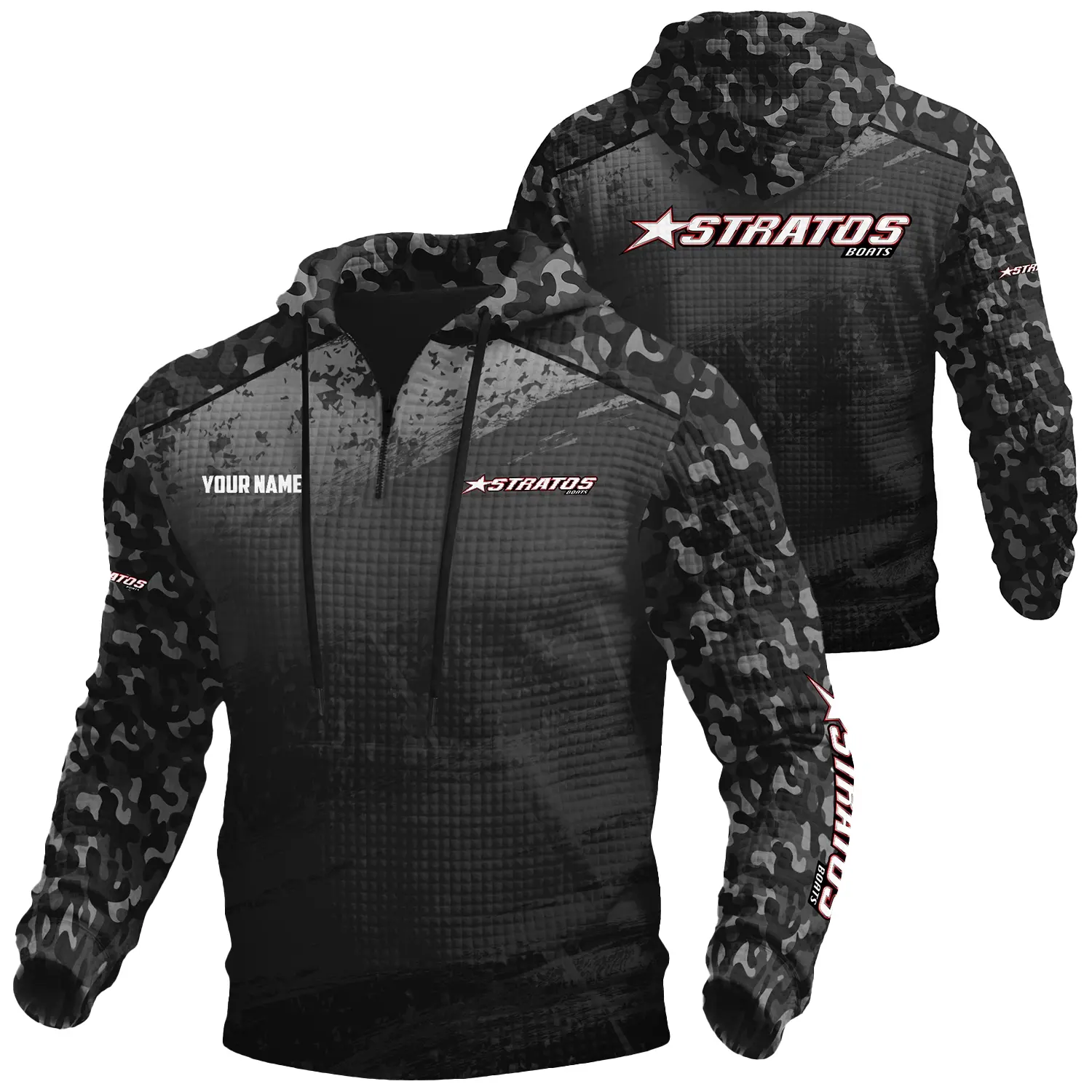 Stratos Exclusive Logo Waffle Quarter-zip Hoodie TTFSWQH3D081907SAZ Hoodie Stratos Hoodie Stratos Exclusive Logo Waffle Quarter-zip Hoodie TTFSWQH3D081907SAZ Hoodie Stratos Hoodie