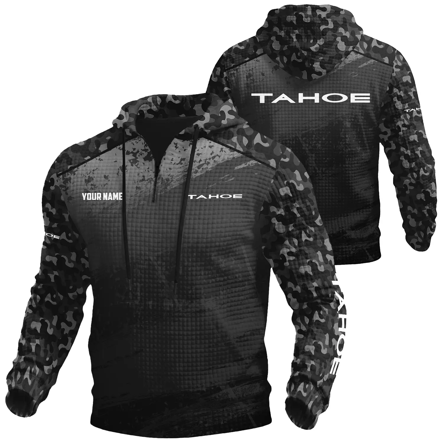 Tahoe Exclusive Logo Waffle Quarter-zip Hoodie TTFSWQH3D081907TAZ Hoodie Tahoe Hoodie Tahoe Exclusive Logo Waffle Quarter-zip Hoodie TTFSWQH3D081907TAZ Hoodie Tahoe Hoodie